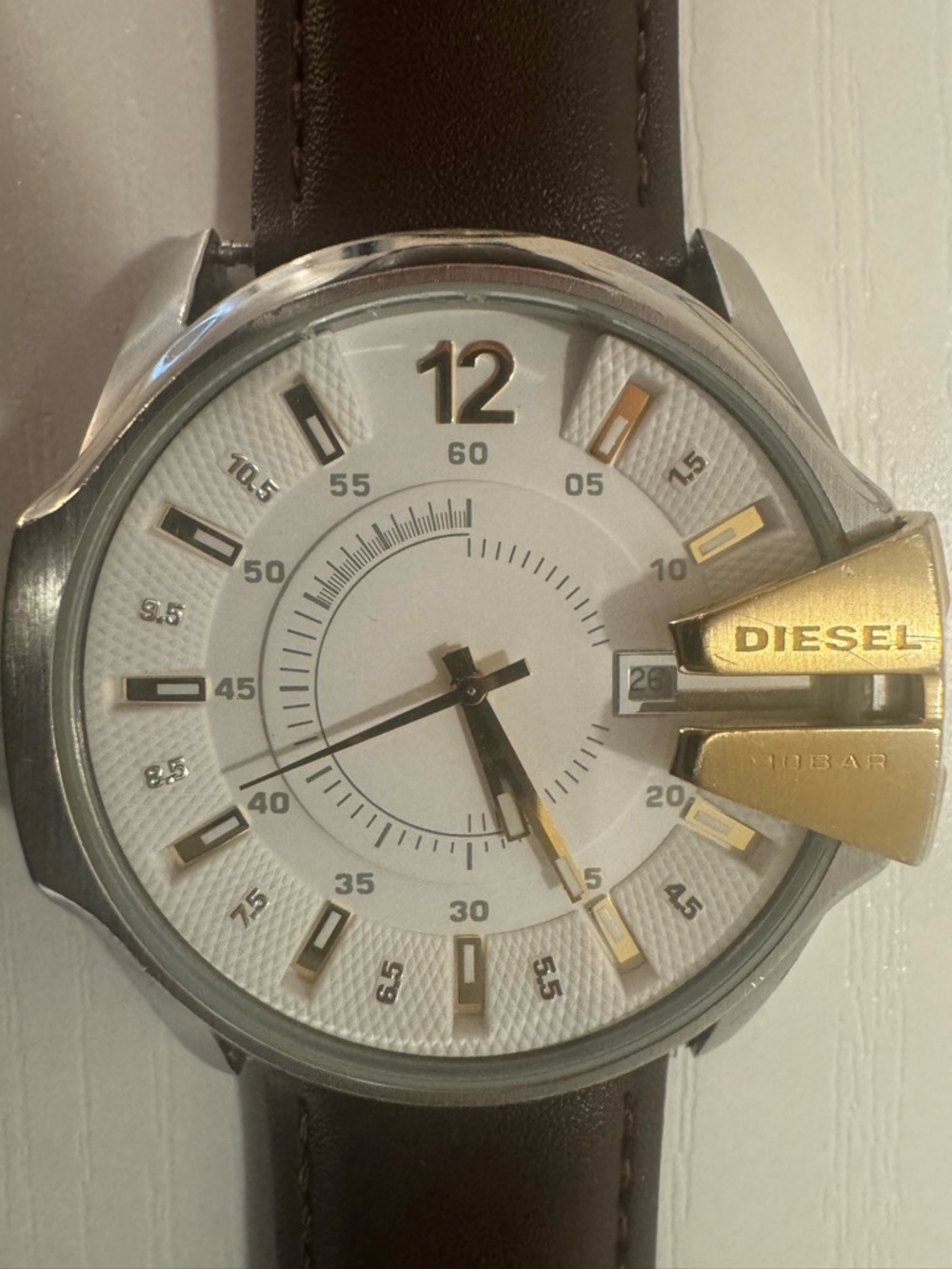 Diesel Gold and brown Chronograph Watch